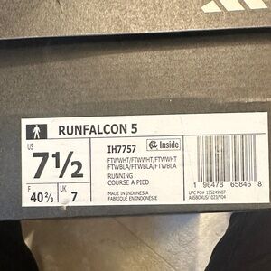 Adidas Runfalcon 5 in Black and White